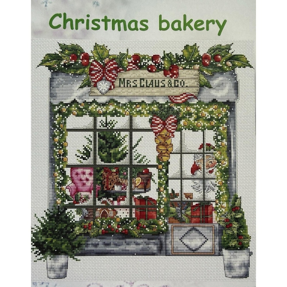 Christmas Bakery Cross Stitch Pattern Chart by Les Petites Croix de Lucie